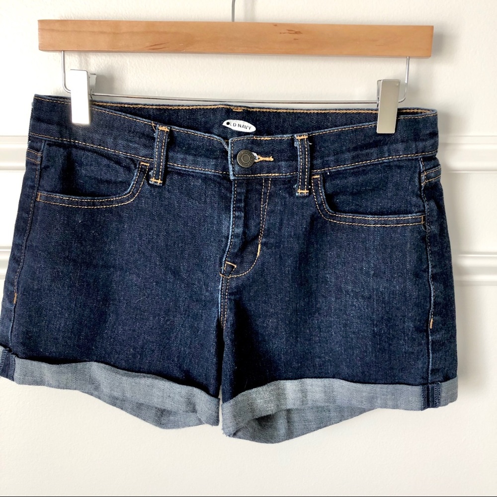 Dark Denim Shorts